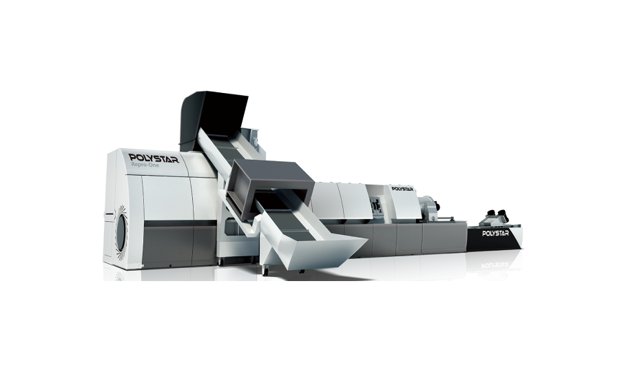 Shredder-Integrated Plastic Recycling Machine